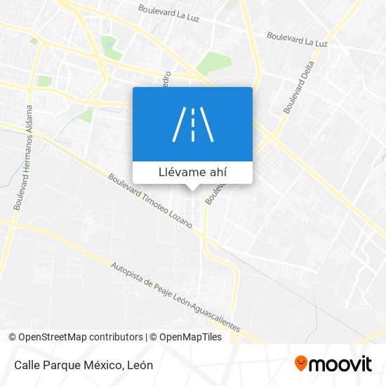 Mapa de Calle Parque México