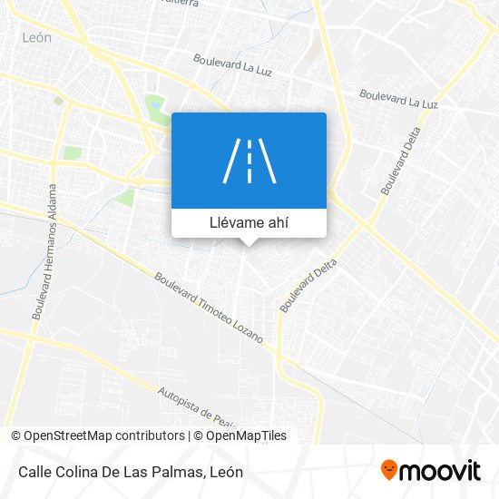 Mapa de Calle Colina De Las Palmas