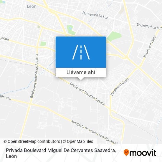 Mapa de Privada Boulevard Miguel De Cervantes Saavedra
