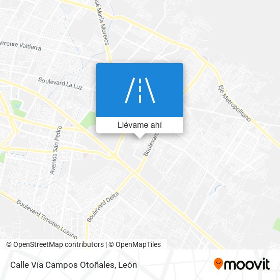 Mapa de Calle Vía Campos Otoñales