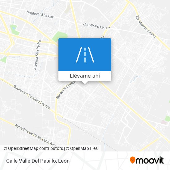 Mapa de Calle Valle Del Pasillo