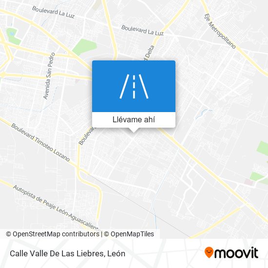 Mapa de Calle Valle De Las Liebres