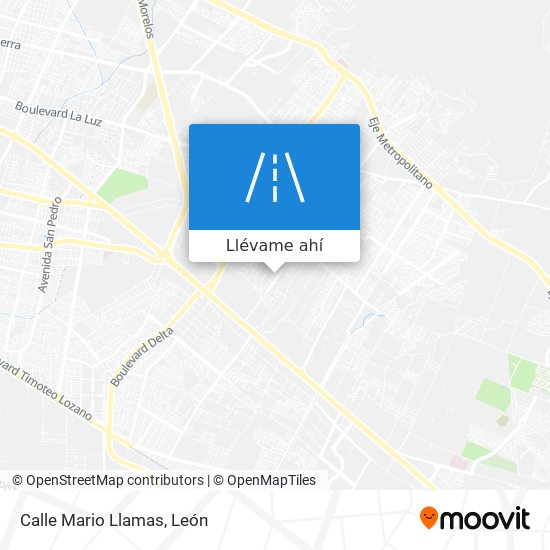 Mapa de Calle Mario Llamas