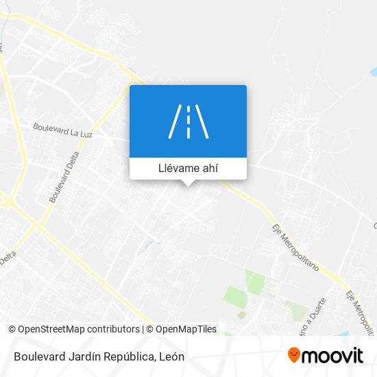 Mapa de Boulevard Jardín República