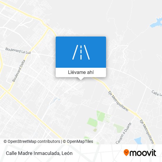 Mapa de Calle Madre Inmaculada