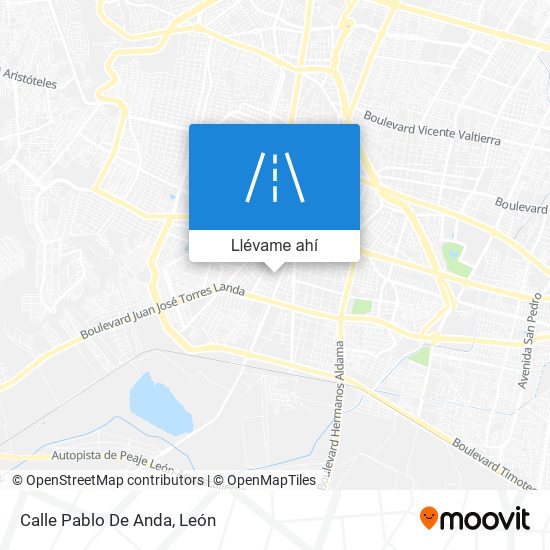 Mapa de Calle Pablo De Anda