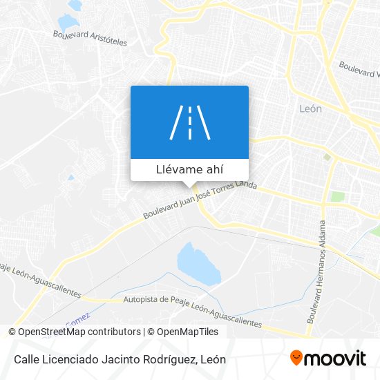 Mapa de Calle Licenciado Jacinto Rodríguez