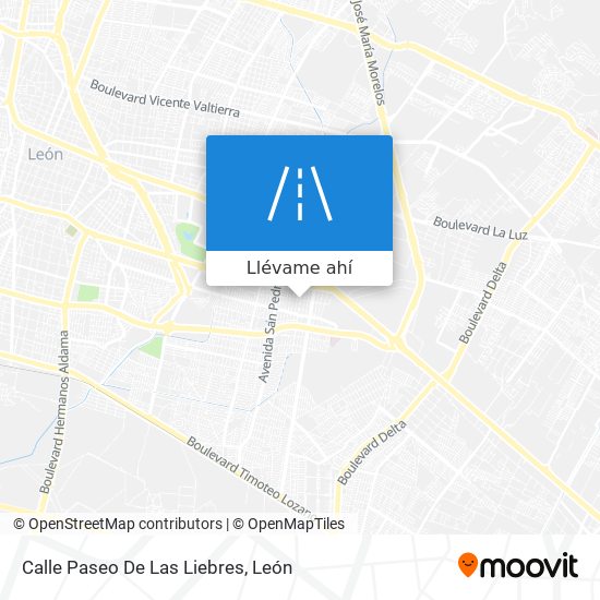 Mapa de Calle Paseo De Las Liebres