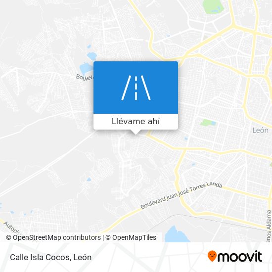 Mapa de Calle Isla Cocos