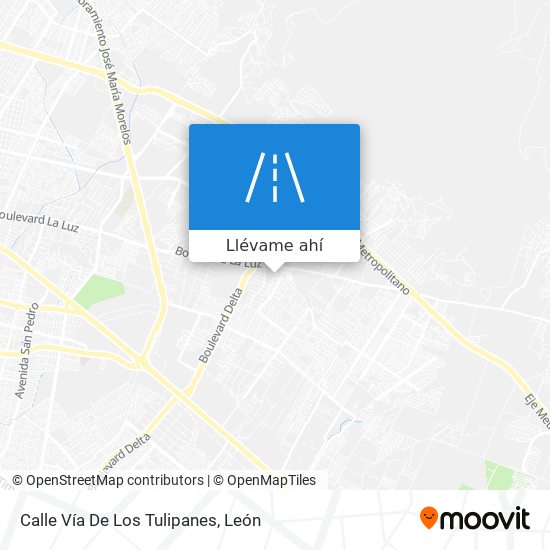 Mapa de Calle Vía De Los Tulipanes
