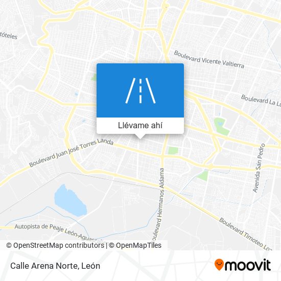 Mapa de Calle Arena Norte