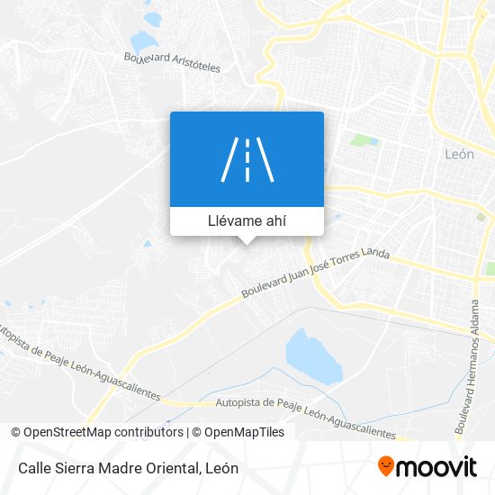 Mapa de Calle Sierra Madre Oriental