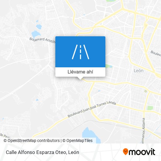 Mapa de Calle Alfonso Esparza Oteo