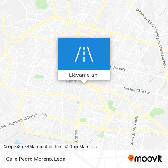 Mapa de Calle Pedro Moreno