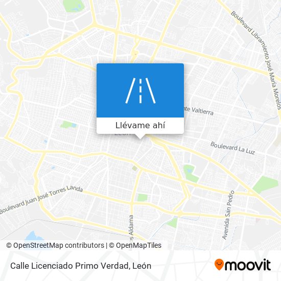 Mapa de Calle Licenciado Primo Verdad