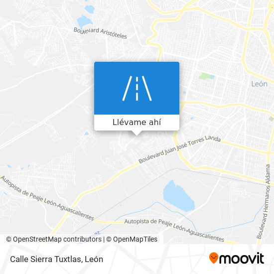 Mapa de Calle Sierra Tuxtlas