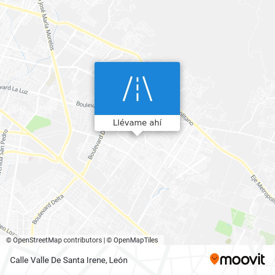 Mapa de Calle Valle De Santa Irene