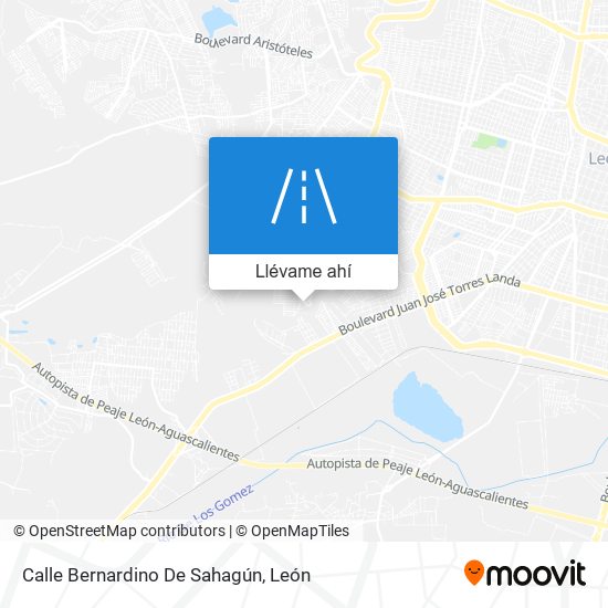 Mapa de Calle Bernardino De Sahagún