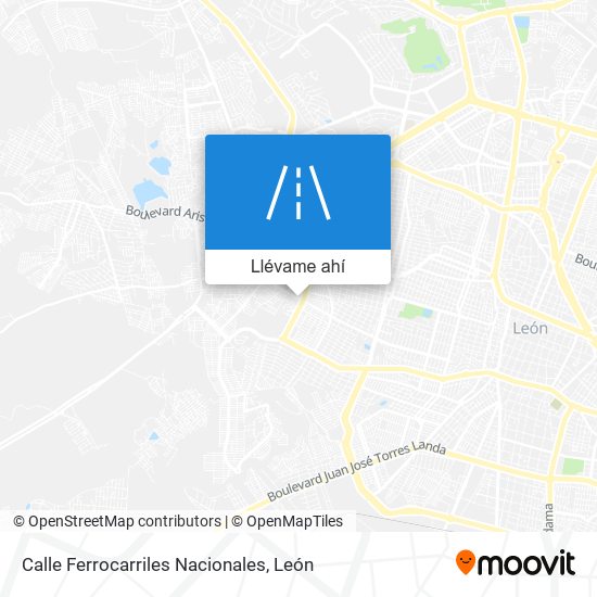 Mapa de Calle Ferrocarriles Nacionales