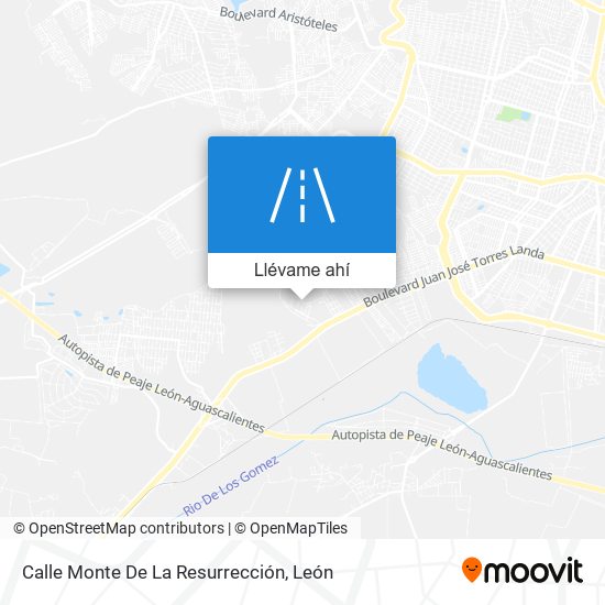 Mapa de Calle Monte De La Resurrección
