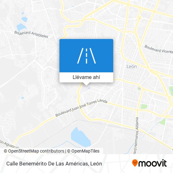 Mapa de Calle Benemérito De Las Américas