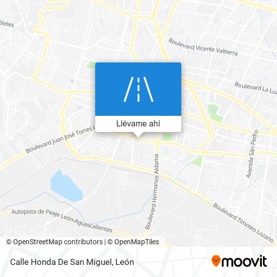 Mapa de Calle Honda De San Miguel