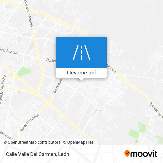 Mapa de Calle Valle Del Carmen