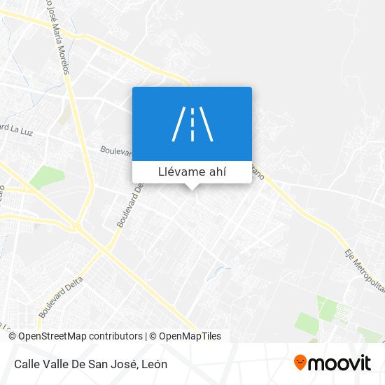 Mapa de Calle Valle De San José