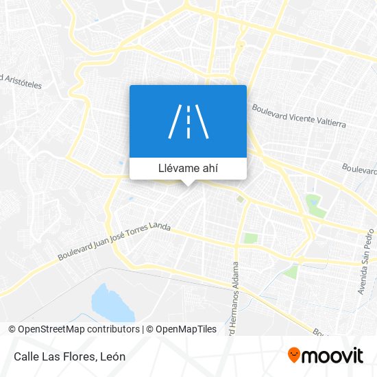 Mapa de Calle Las Flores