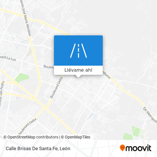 Mapa de Calle Brisas De Santa Fe