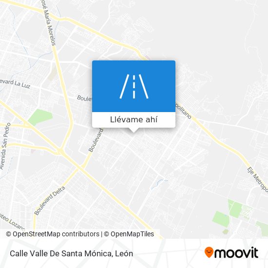 Mapa de Calle Valle De Santa Mónica