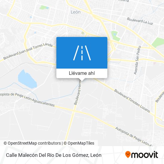 Mapa de Calle Malecón Del Río De Los Gómez