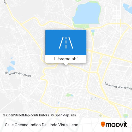 Mapa de Calle Océano Índico De Linda Vista