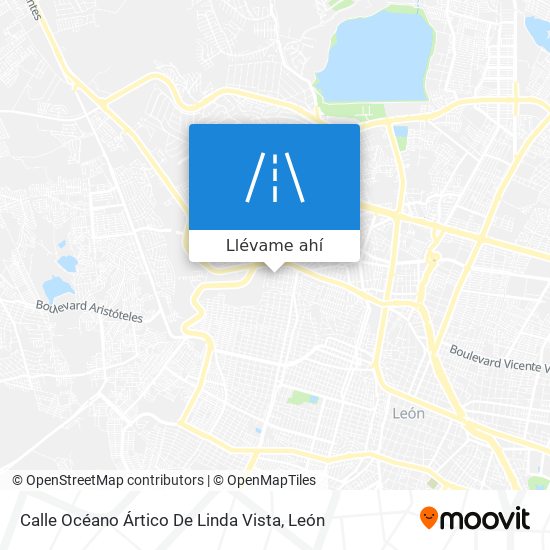 Mapa de Calle Océano Ártico De Linda Vista