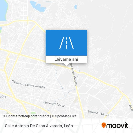 Mapa de Calle Antonio De Casa Alvarado