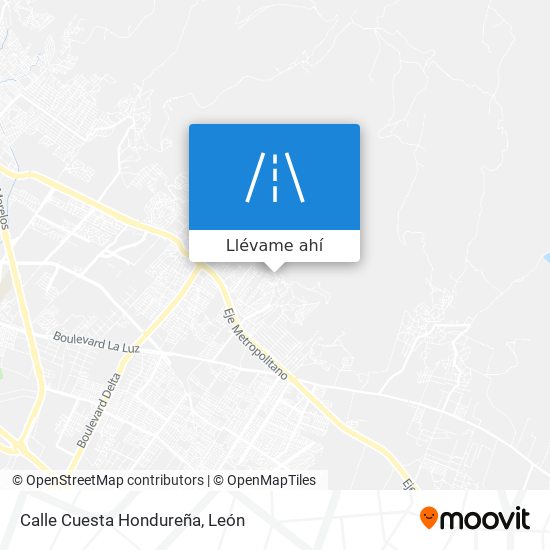 Mapa de Calle Cuesta Hondureña