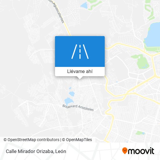 Mapa de Calle Mirador Orizaba