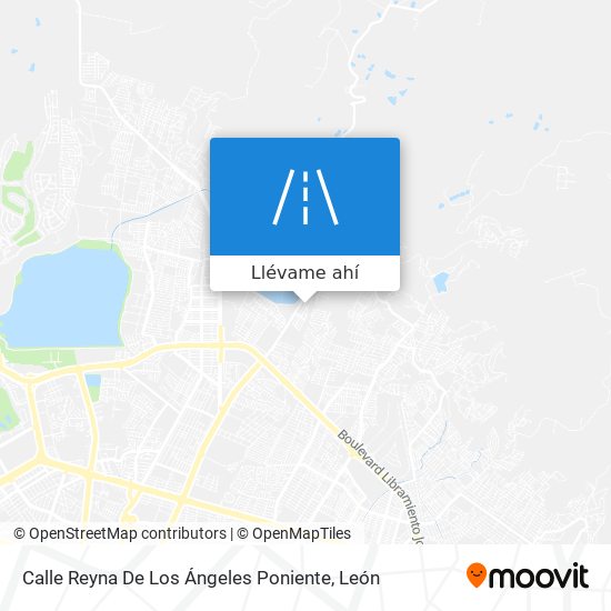 Mapa de Calle Reyna De Los Ángeles Poniente