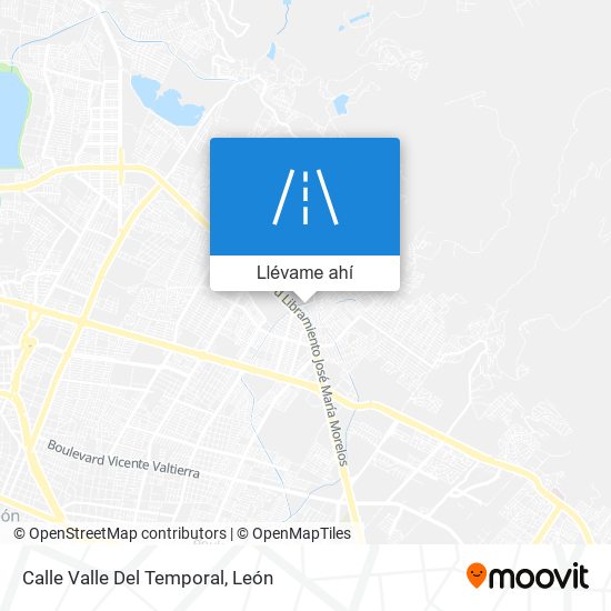 Mapa de Calle Valle Del Temporal