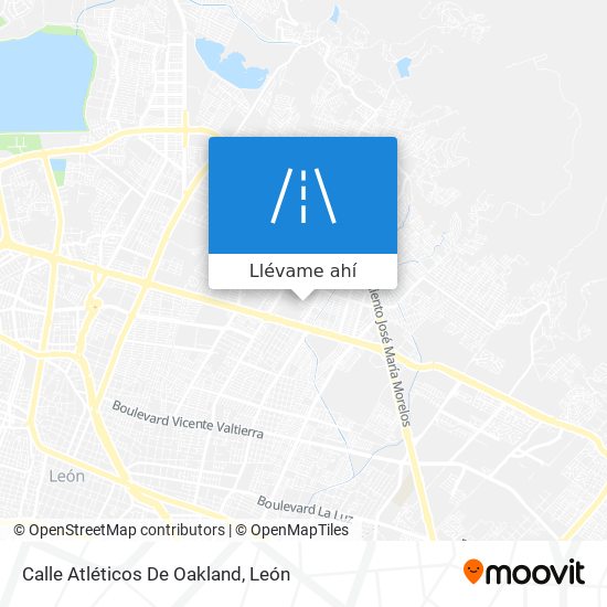 Mapa de Calle Atléticos De Oakland