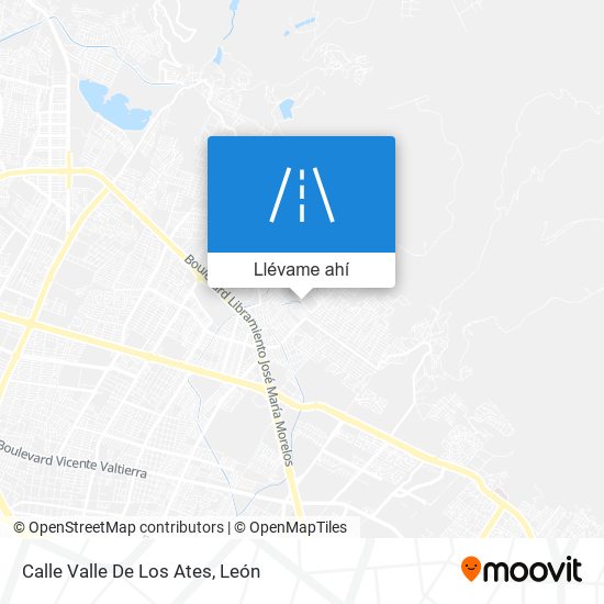 Mapa de Calle Valle De Los Ates