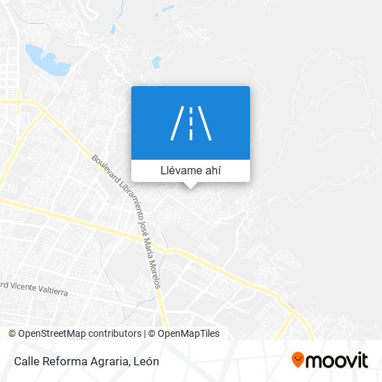 Mapa de Calle Reforma Agraria