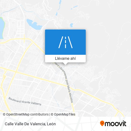 Mapa de Calle Valle De Valencia