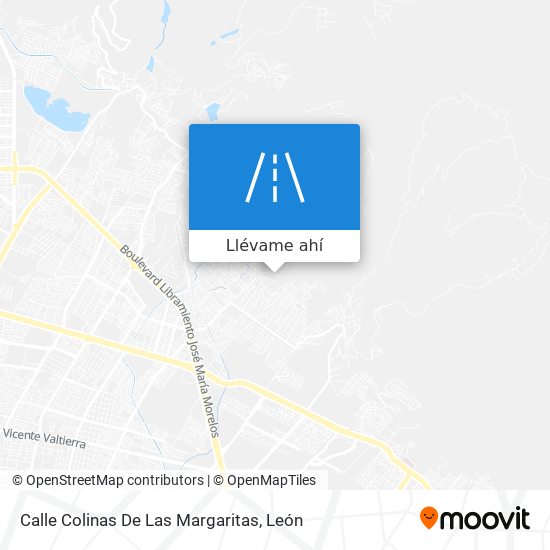 Mapa de Calle Colinas De Las Margaritas