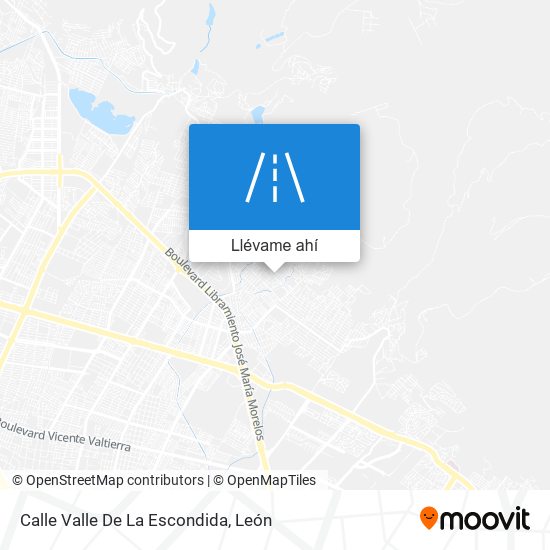 Mapa de Calle Valle De La Escondida