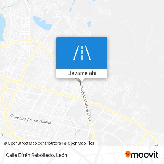 Mapa de Calle Efrén Rebolledo