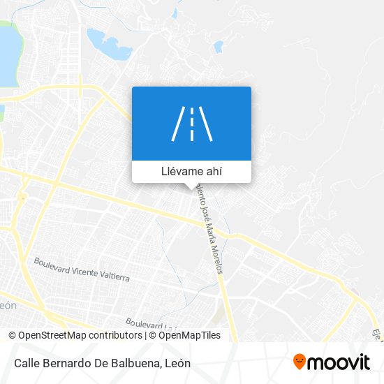 Mapa de Calle Bernardo De Balbuena