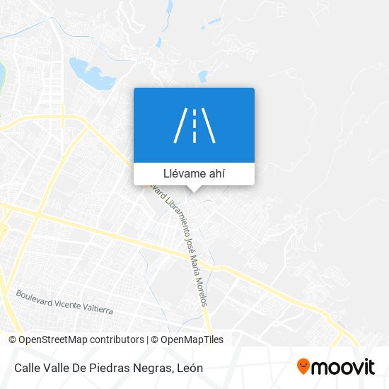 Mapa de Calle Valle De Piedras Negras