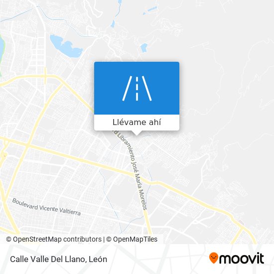 Mapa de Calle Valle Del Llano