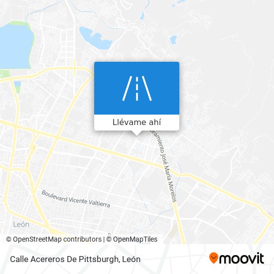 Mapa de Calle Acereros De Pittsburgh